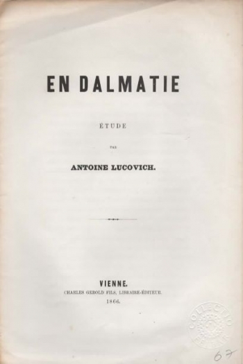 En Dalmatie. Étude